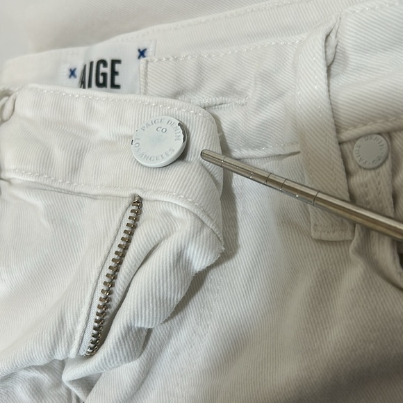 PAIGE HOXTON ANKLE SKINNY WOMEN WHITE HIGH RISE - Picture 12 of 15